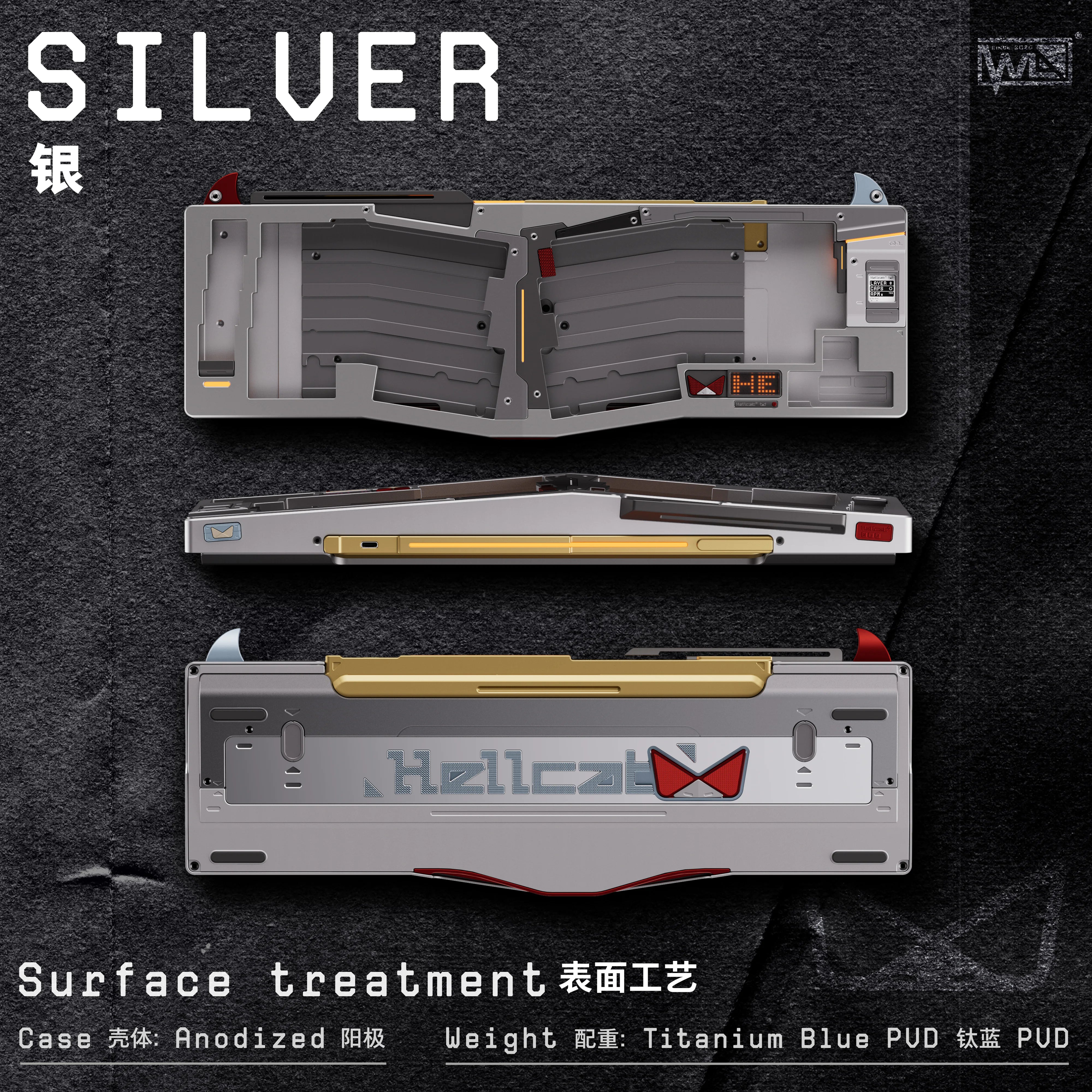 HellCat Alice Mech-01 - Anodized Silver